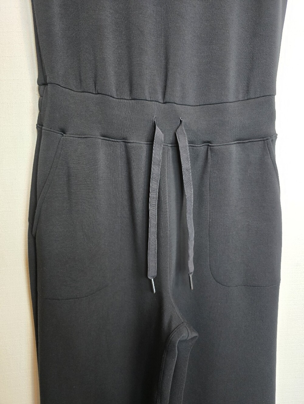 SPANX AirEssentials® French Rib Sleeveless Jumpsuit Very Black M - Picture 9 of 16